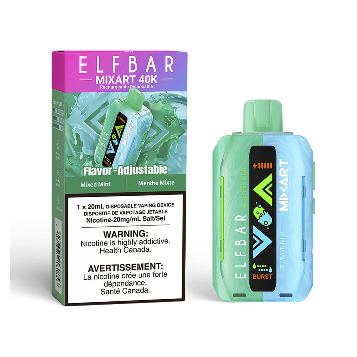 Elf Bar MixArt Mixed Mint Vape 40,000 Puffs of Cool Mint VapeMeet Elf Bar MixArt Mixed Mint Vape 40,000 Puffs of Cool Mint VapeMeet