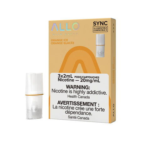 STLTH Compatible Allo Sync Orange Ice Vape Pods Pre-filled Pod Allo Sync