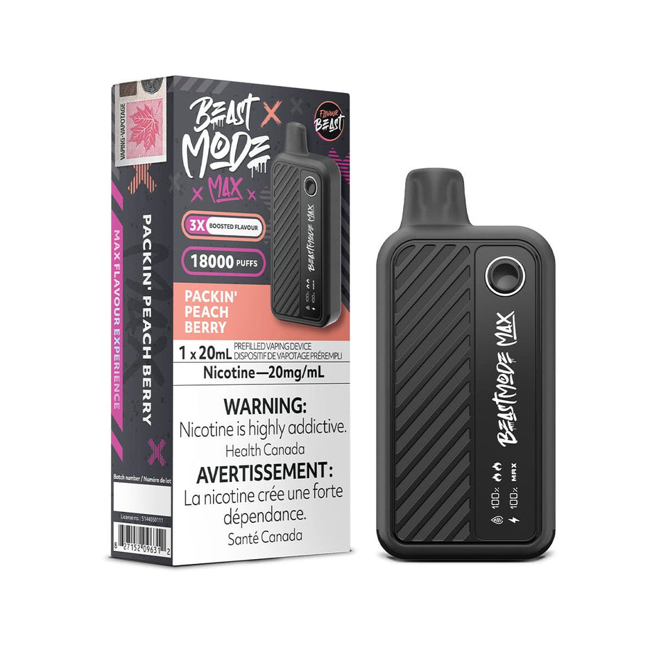 Flavour Beast Beast Mode Max Packin' Peach Berry Disposable Vape Disposable Flavour Beast