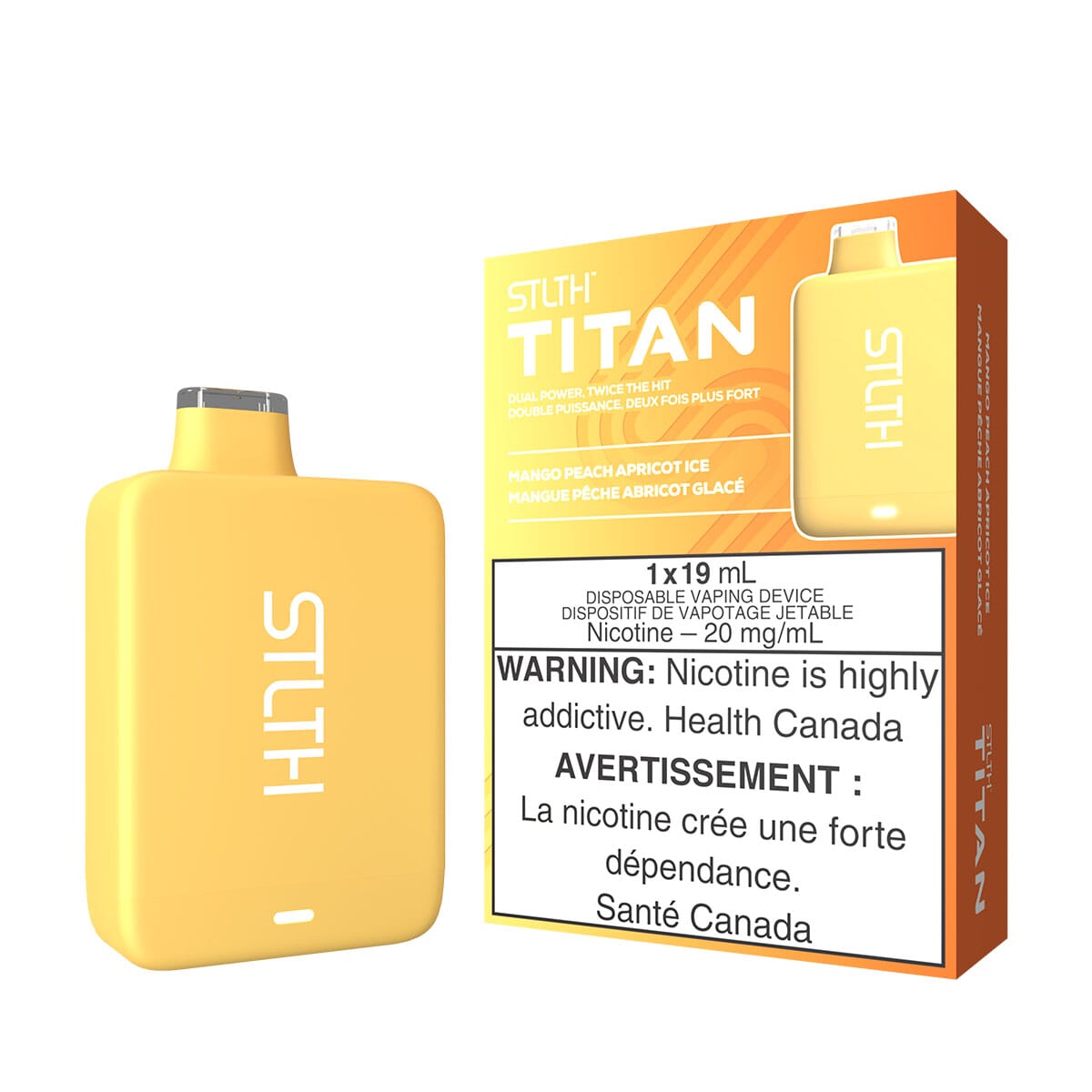 STLTH Titan Mango Peach Apricot Ice Disposable Vape Pen Disposable STLTH