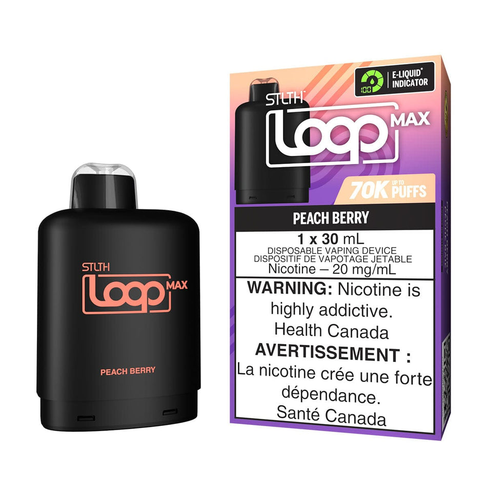 STLTH Loop MAX Peach Berry Disposable Vape Pod Disposable STLTH