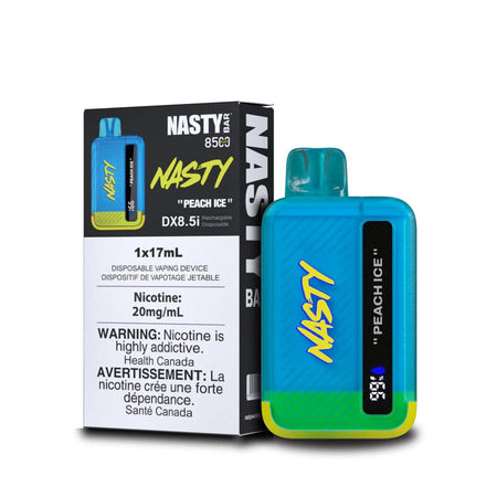 Nasty Bar 8500 Peach Ice Disposable Vape Pen Disposable Nasty