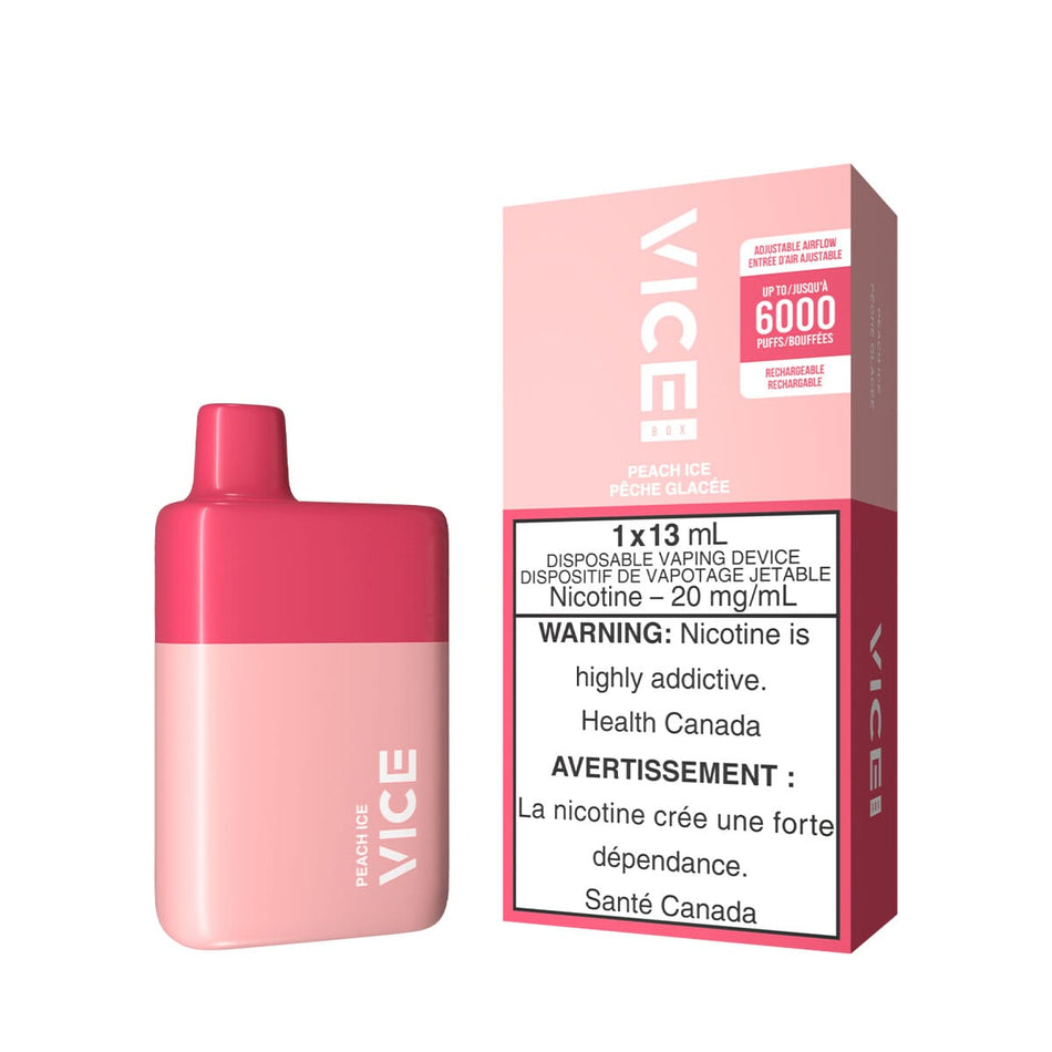 Vice Box Peach Ice Disposable Vape Pen Disposable Vice Box