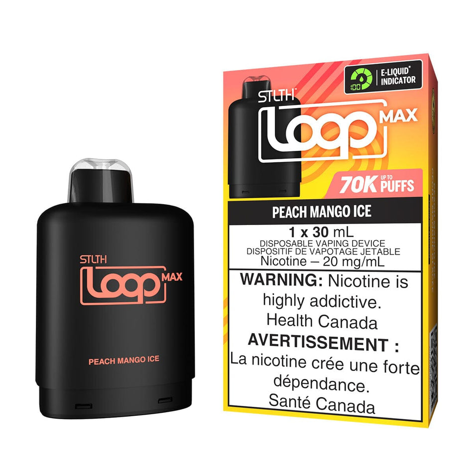 STLTH Loop MAX Peach Mango Ice Disposable Vape Pod Disposable STLTH