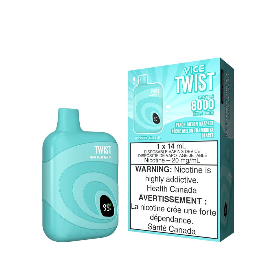 Vice Twist Peach Melon Razz Ice Disposable Vape Pen Disposable Vice