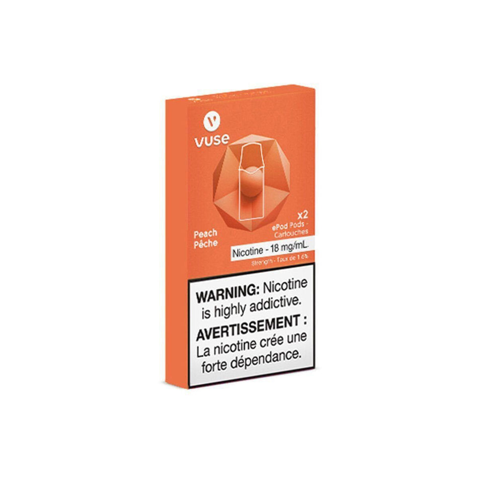 Vuse Peach Vape Pods Pre-filled Pod Vuse