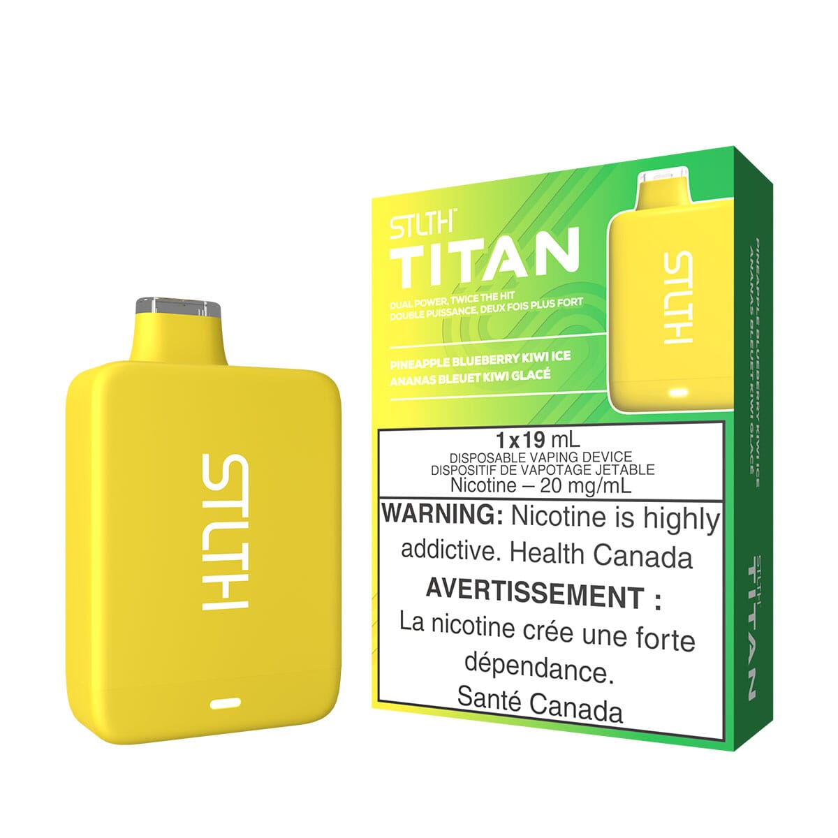 STLTH Titan Pineapple Blueberry Kiwi Ice Disposable Vape Pen Disposable STLTH
