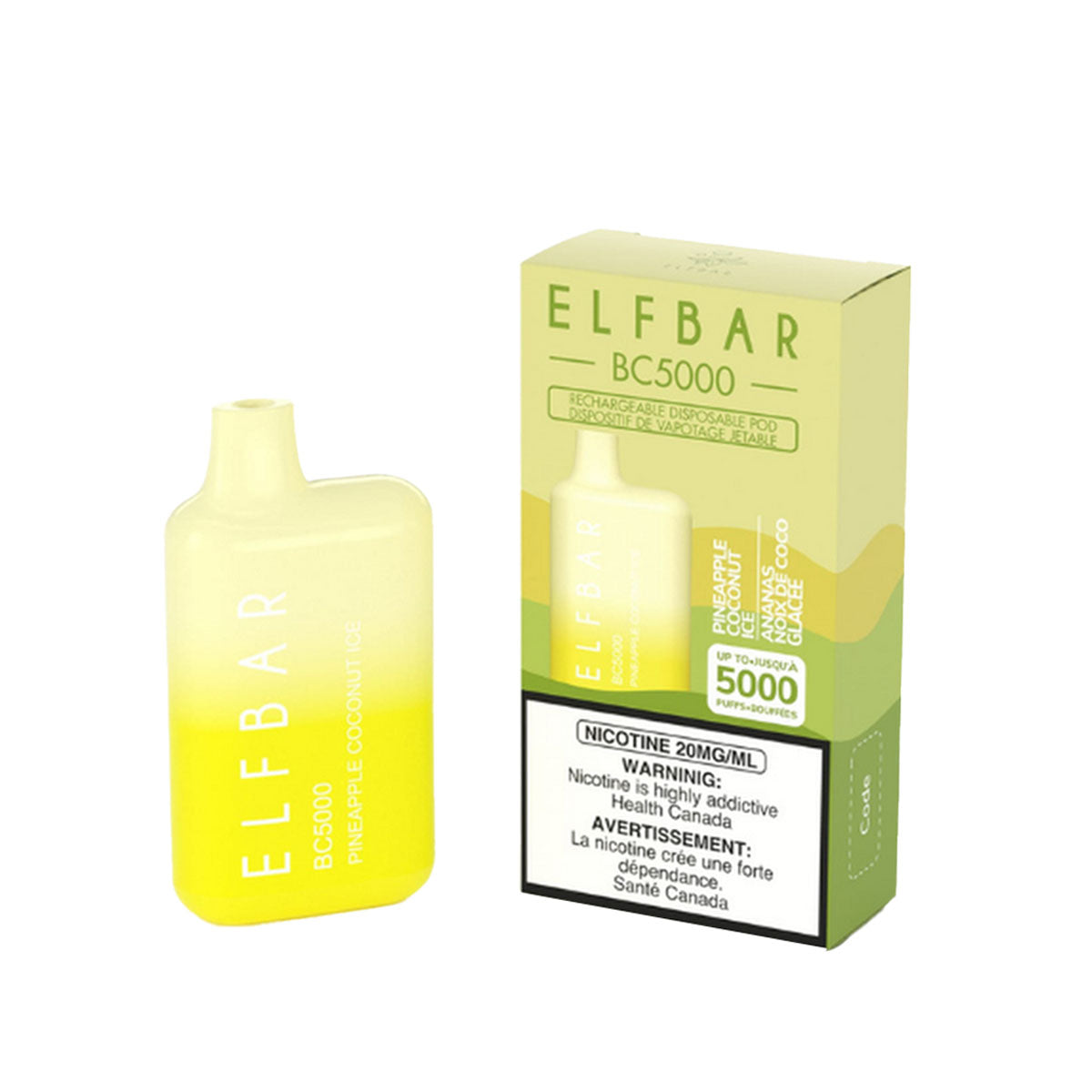 Elf Bar Pineapple Coconut Ice Disposable Vape – VapeMeet