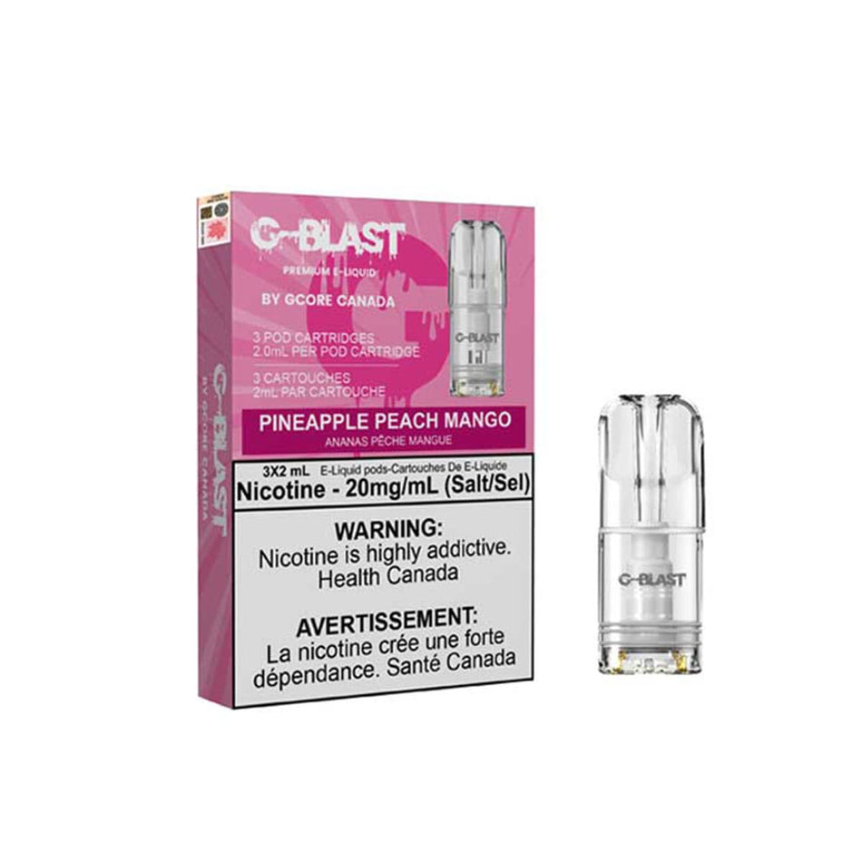 Stlth Compatible G-Blast Pineapple Peach Mango Vape Pods Pre-filled Pod Gcore