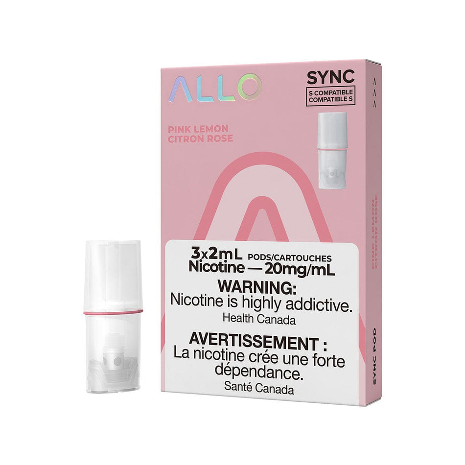 STLTH Compatible Allo Sync Pink Lemon Vape Pods Pre-filled Pod Allo Sync