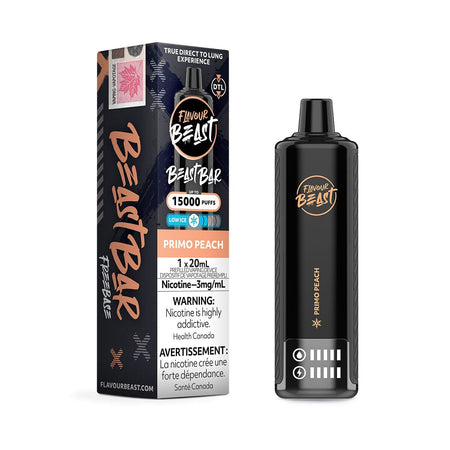 Flavour Beast Bar Primo Peach Disposable Vape Pen Disposable Flavour Beast