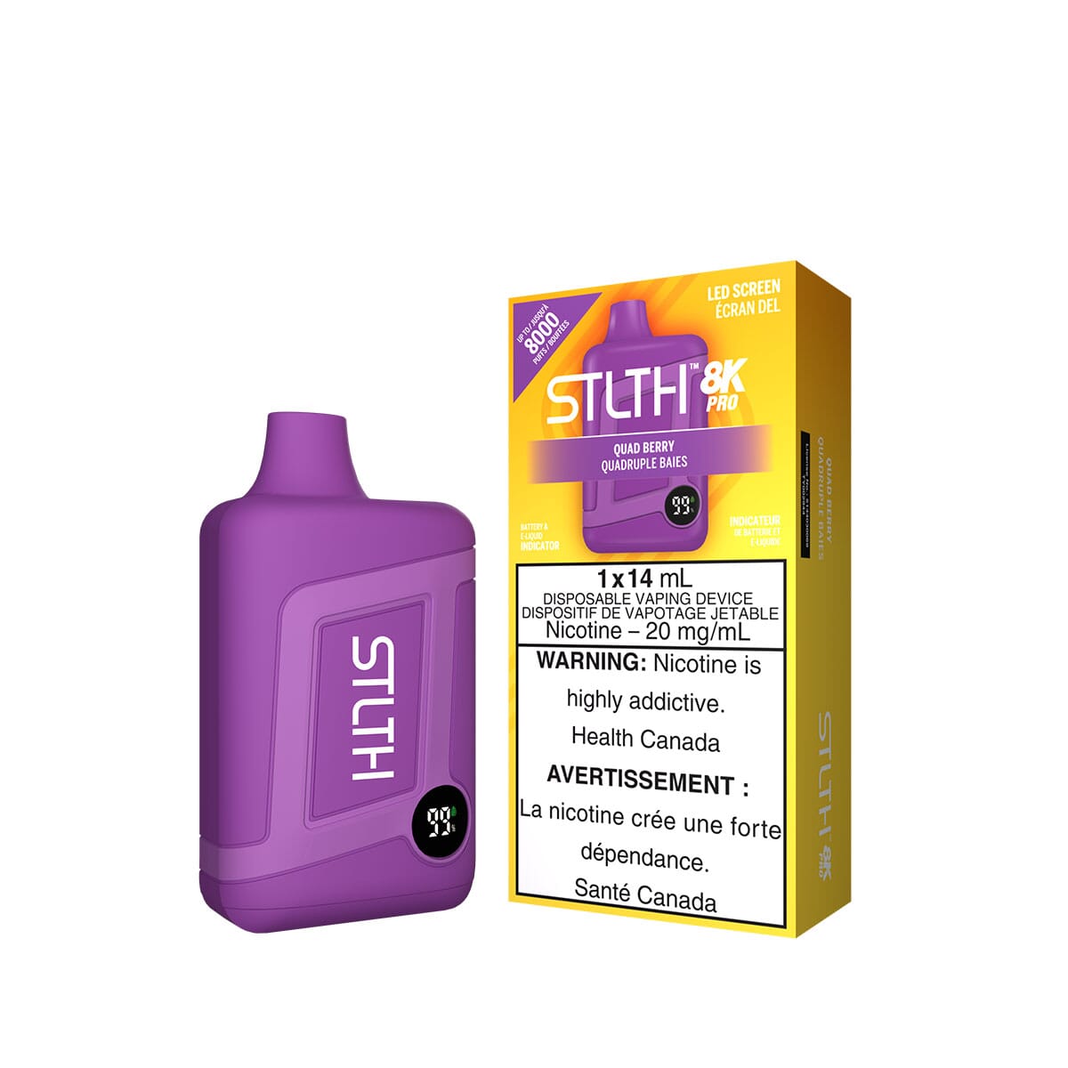 STLTH 8K Pro Quad Berry Disposable Vape Pen Disposable STLTH