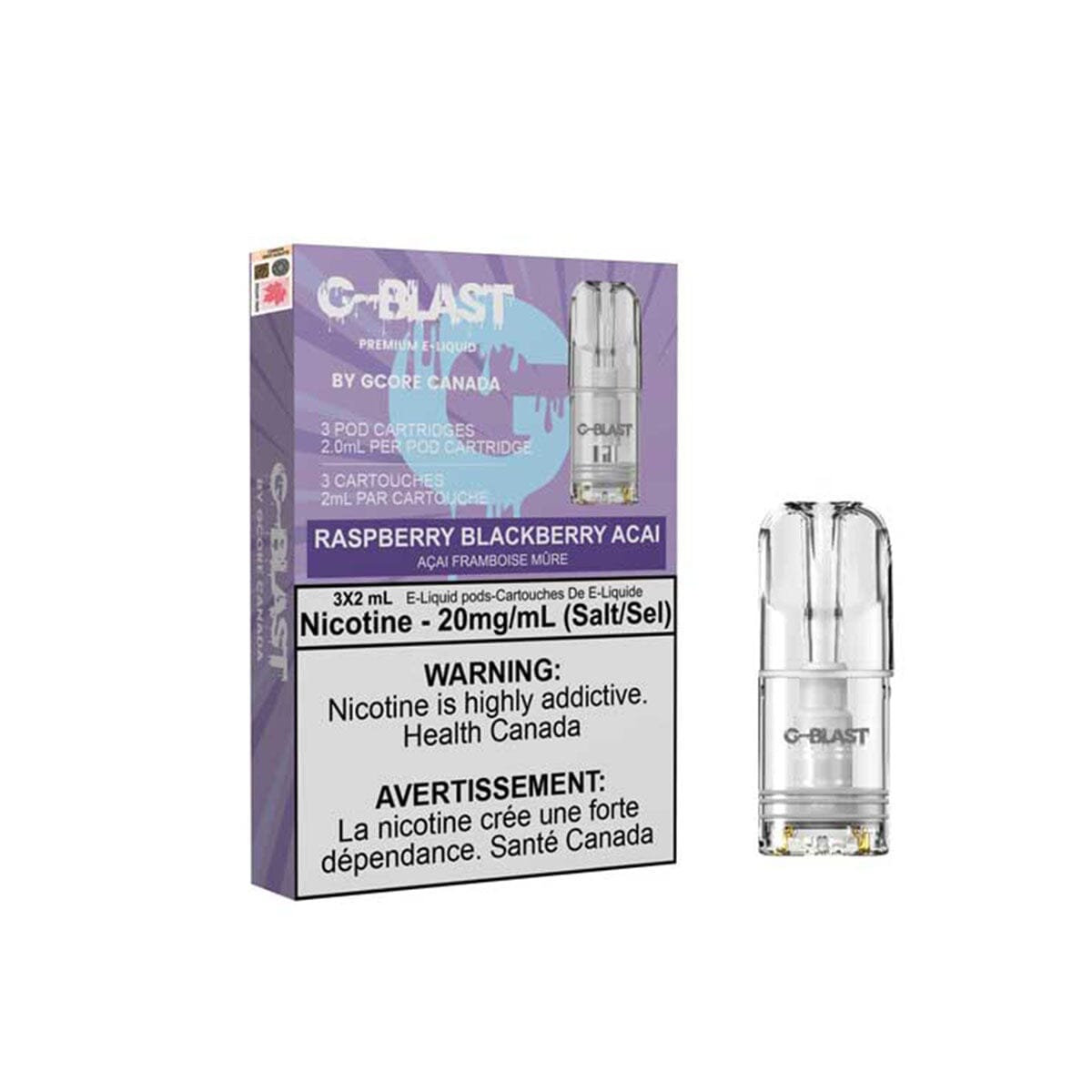 Stlth Compatible G-Blast Raspberry Blackberry Acai Vape Pods Pre-filled Pod Gcore