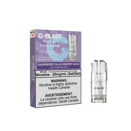 Stlth Compatible G-Blast Raspberry Blackberry Acai Vape Pods Pre-filled Pod Gcore