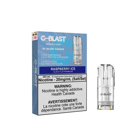Stlth Compatible G-Blast Raspberry Ice Vape Pods Pre-filled Pod Gcore