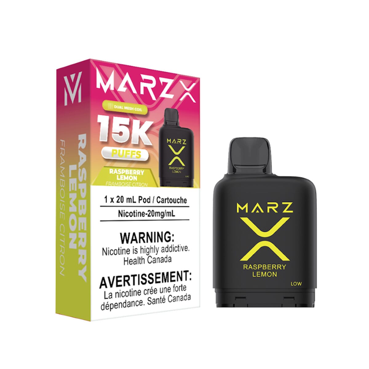 Marz X 15K Raspberry Lemon Disposable Pod Disposable Marz
