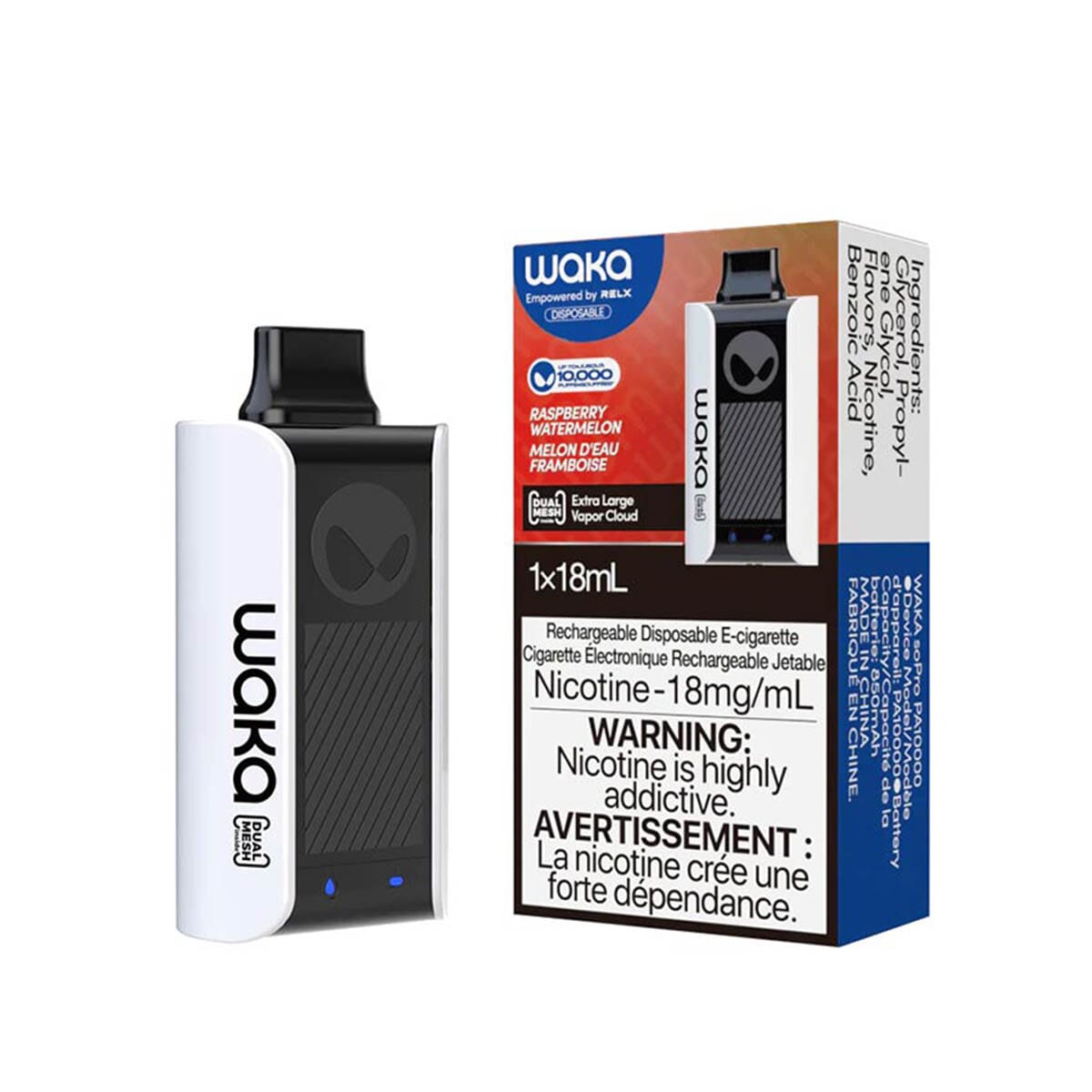 WAKA SoPro PA10000 Raspberry Watermelon Disposable Vape Pen | VapeMeet WAKA SoPro PA10000 Raspberry Watermelon Disposable Vape Pen | VapeMeet