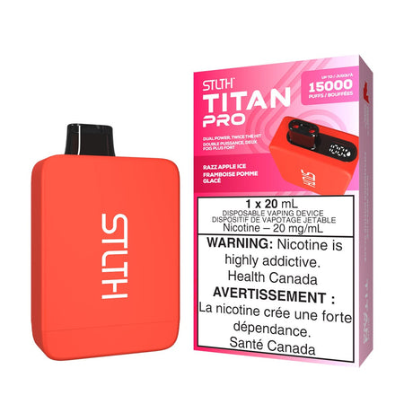 STLTH Titan Pro Razz Apple Ice Disposable Vape Disposable STLTH