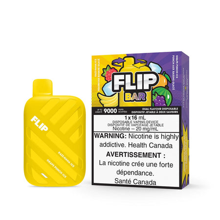 Flip Bar Razz Nana Ice And Grape Punch Ice Disposable Vape Pen Disposable Flip Bar