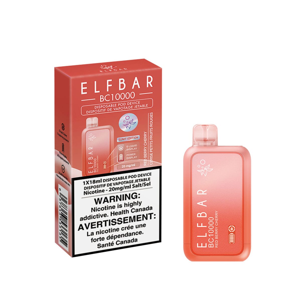 Elf Bar BC10K Red Berry Cherry Disposable Vape Pen Disposable Elf Bar