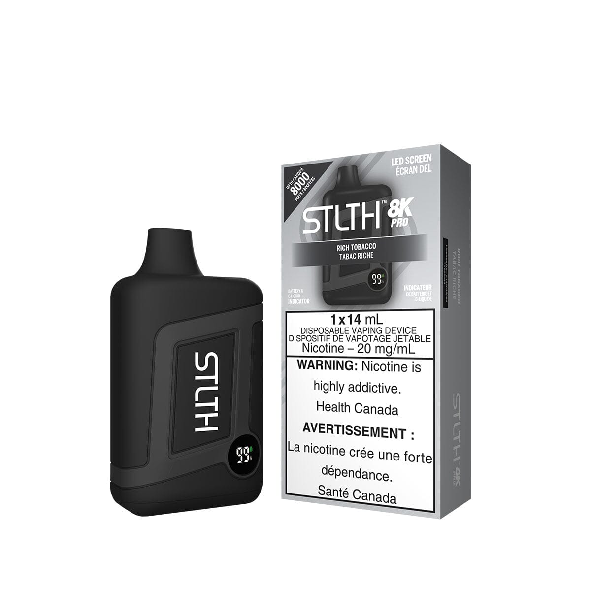 STLTH 8K Pro Rich Tobacco Disposable Vape Pen Disposable STLTH