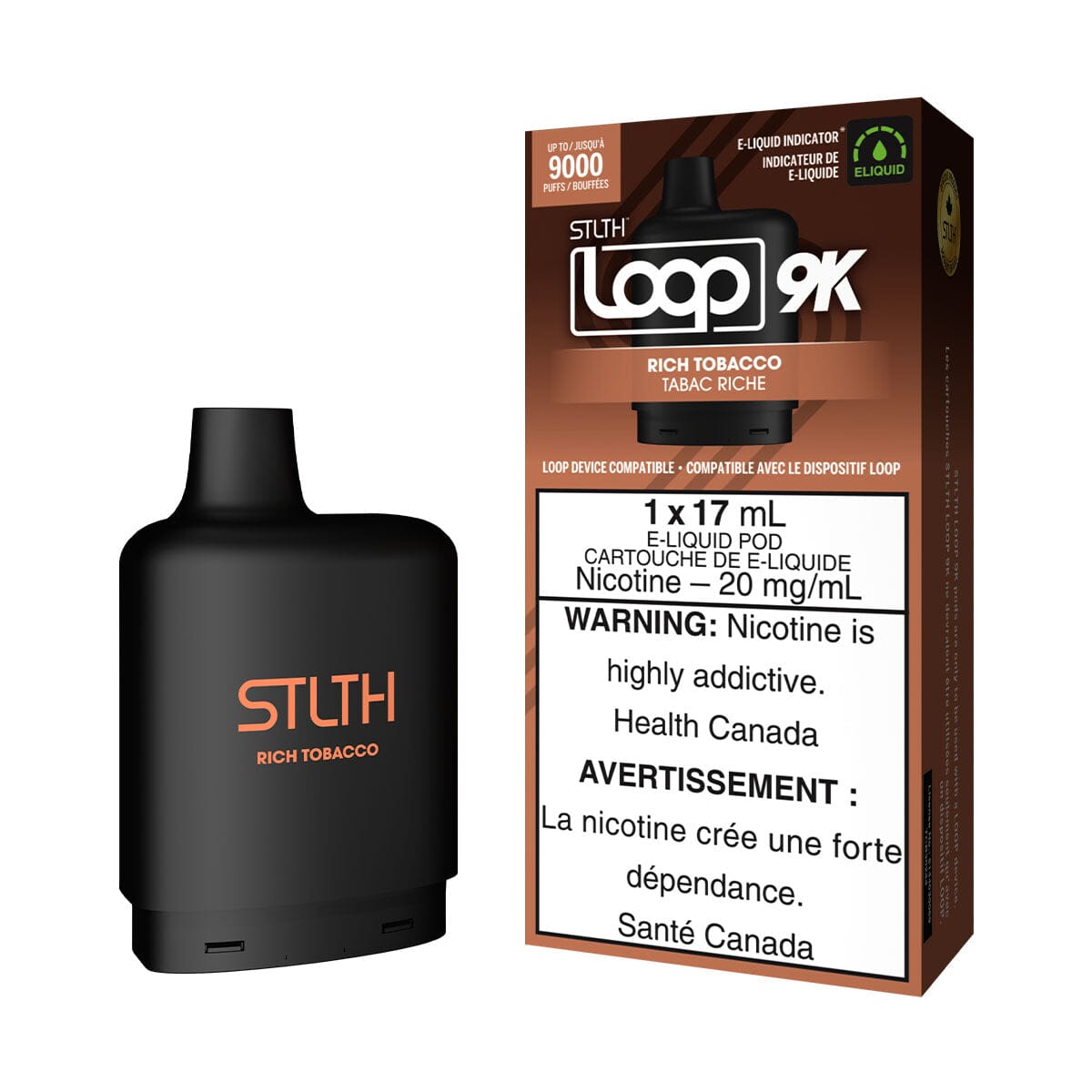 STLTH Loop 2 Rich Tobacco Disposable Vape Pod Disposable Loop 2