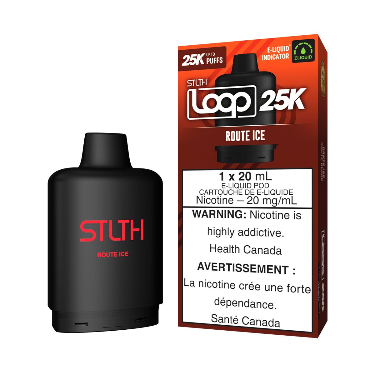 STLTH Loop 25K Route Ice Disposable Vape Pod Disposable STLTH