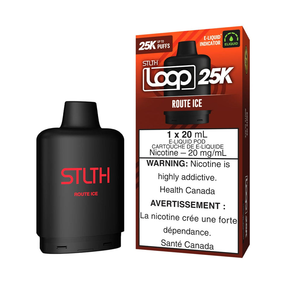 STLTH Loop 25K Route Ice Disposable Vape Pod Disposable STLTH