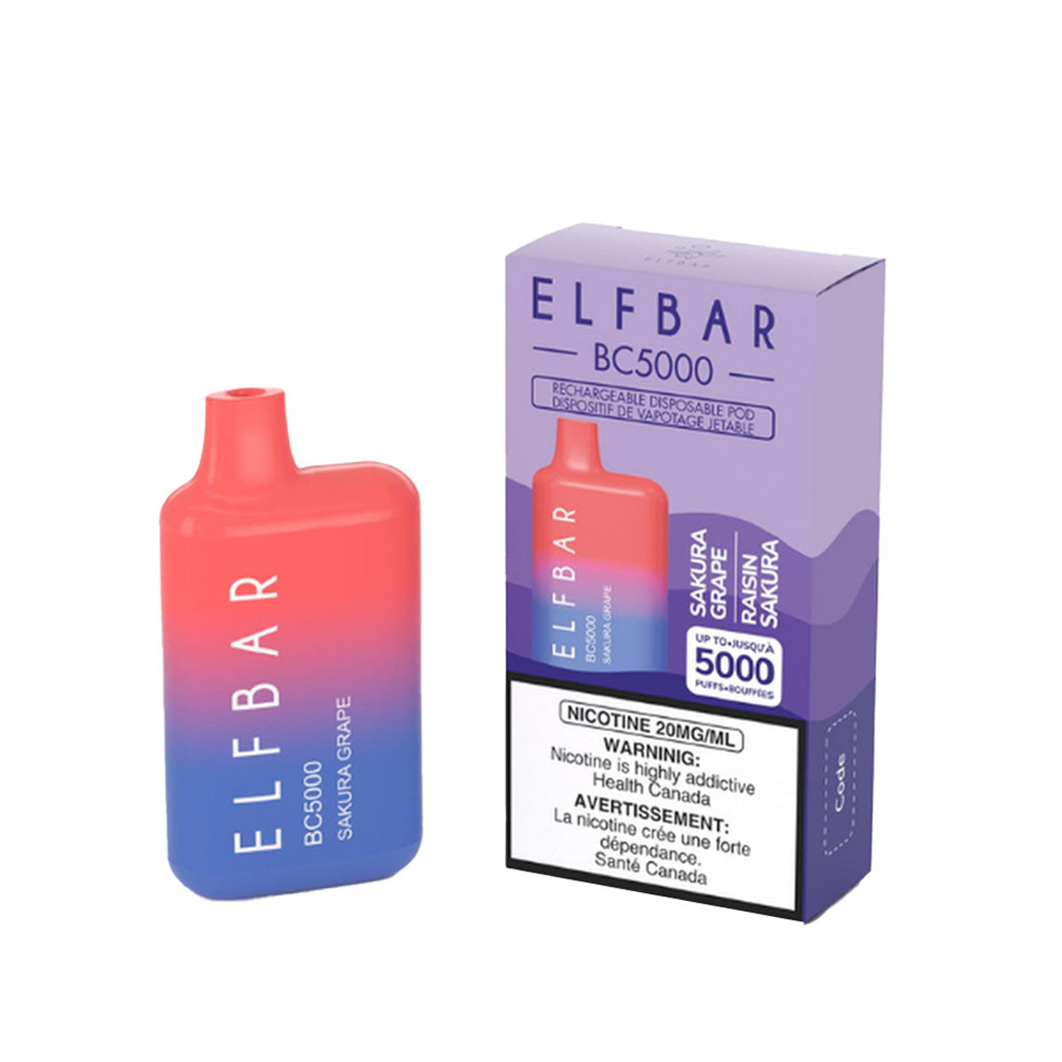 Elf Bar Sakura Grape Disposable Vape – VapeMeet