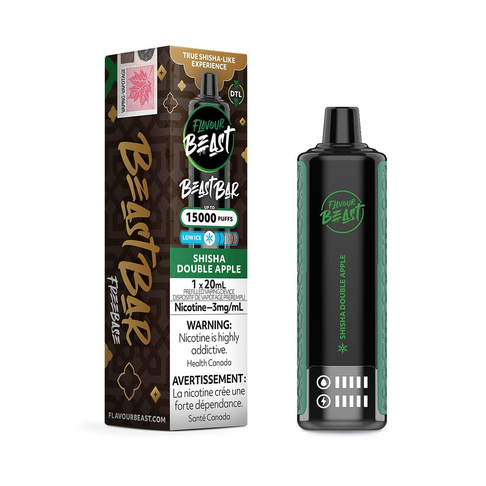 Flavour Beast Bar Shisha Double Apple Disposable Vape Pen Disposable Flavour Beast