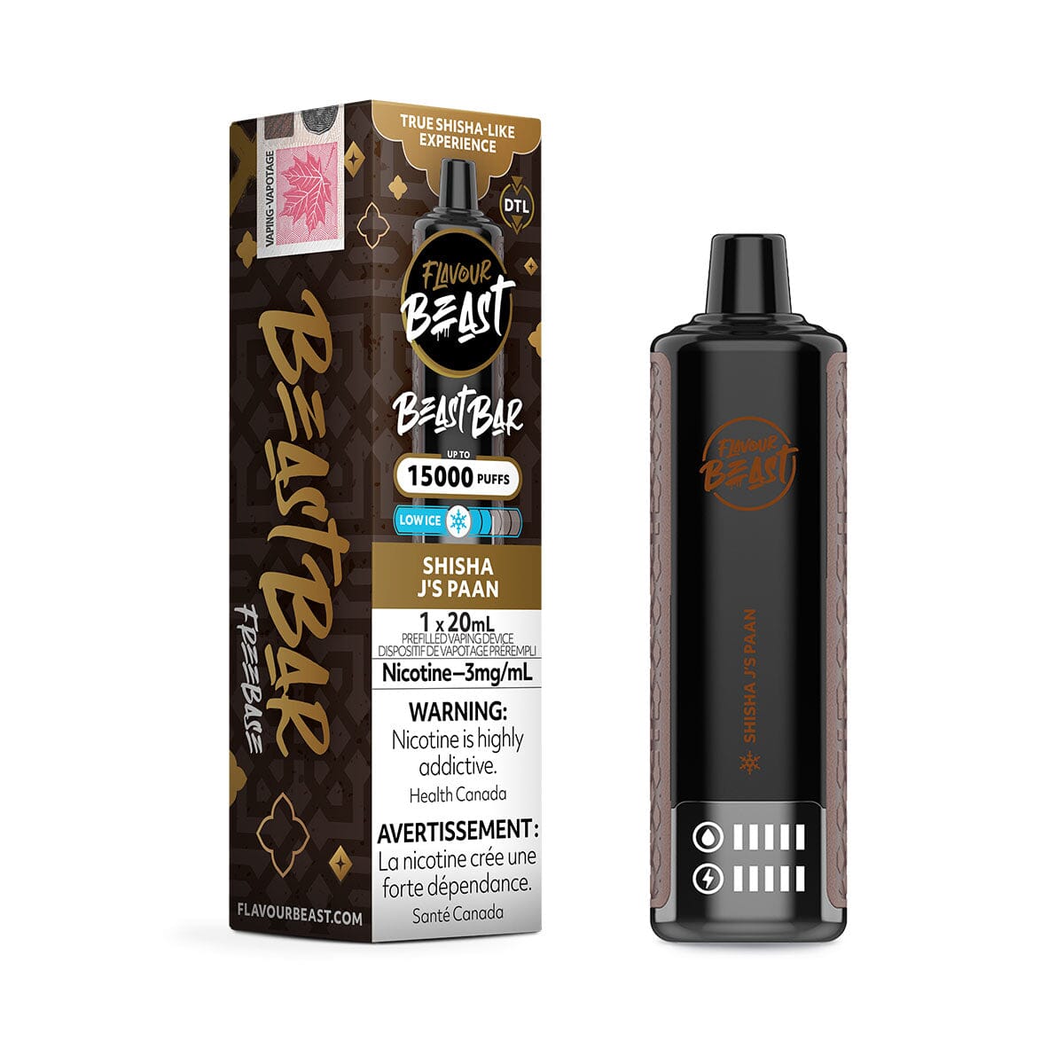 Flavour Beast Bar Shisha Js Paan Disposable Vape Pen Disposable Flavour Beast