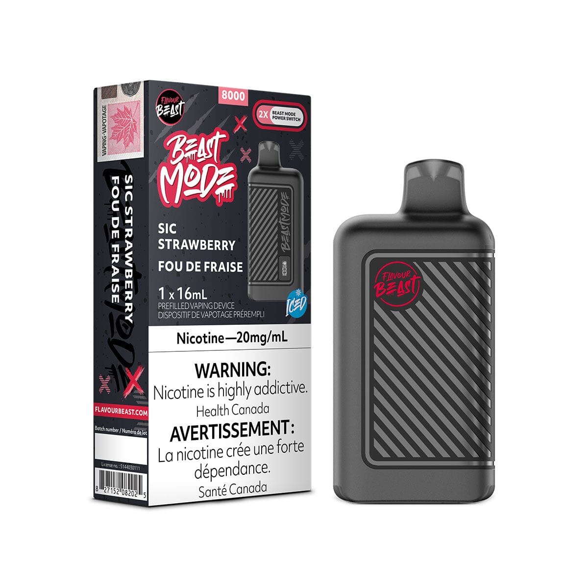 Flavour Beast Beast Mode 8K Sic Strawberry Iced Disposable Vape | VapeMeet Flavour Beast Beast Mode 8K Sic Strawberry Iced Disposable Vape | VapeMeet