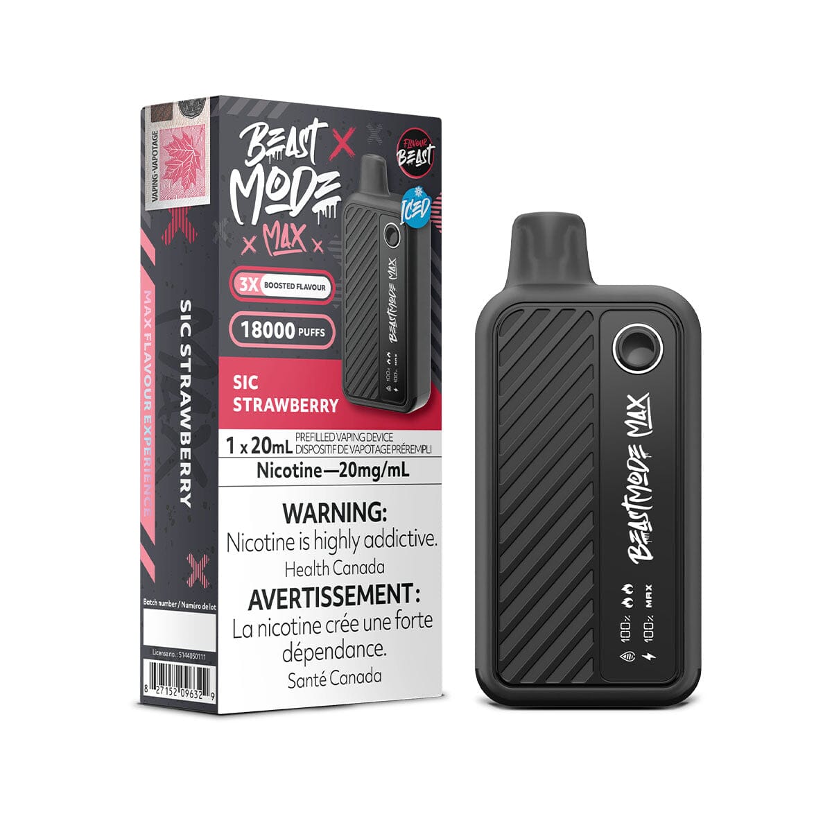 Flavour Beast Beast Mode Max Sic Strawberry Iced | VapeMeet Flavour Beast Beast Mode Max Sic Strawberry Iced | VapeMeet
