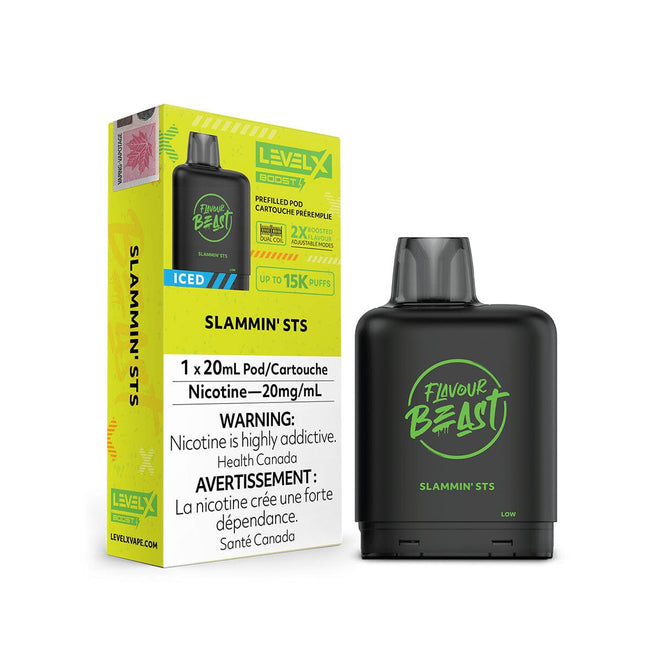 Flavour Beast Boost Level X Slammin' STS Iced Disposable Vape Pod Disposable Level X 