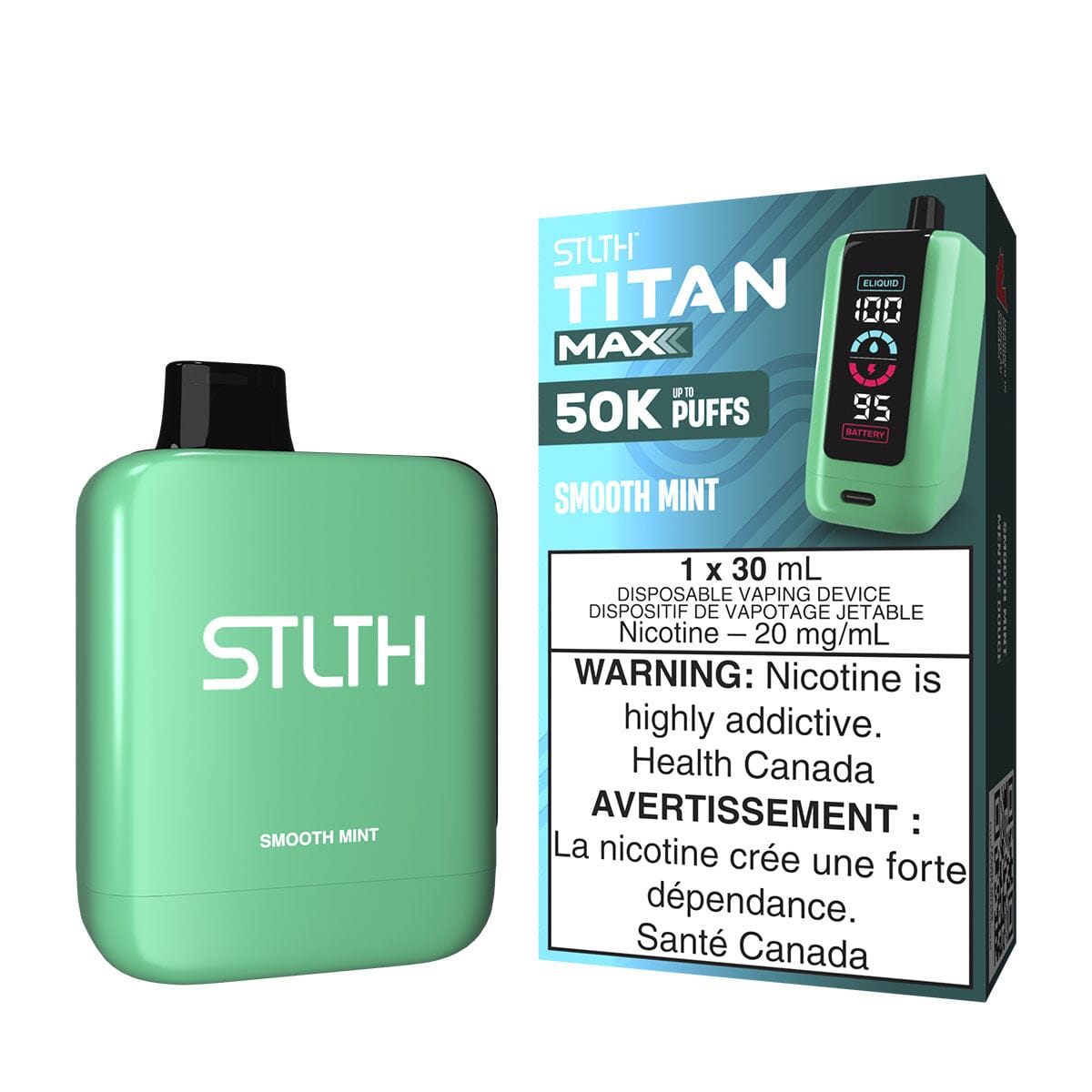 STLTH Titan Max Smooth Mint Disposable Vape Disposable STLTH