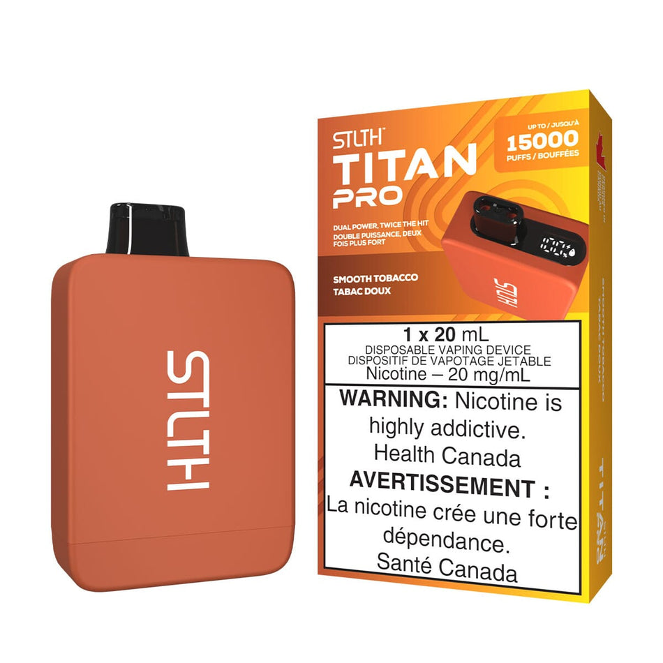 STLTH Titan Pro Smooth Tobacco Disposable Vape Disposable STLTH