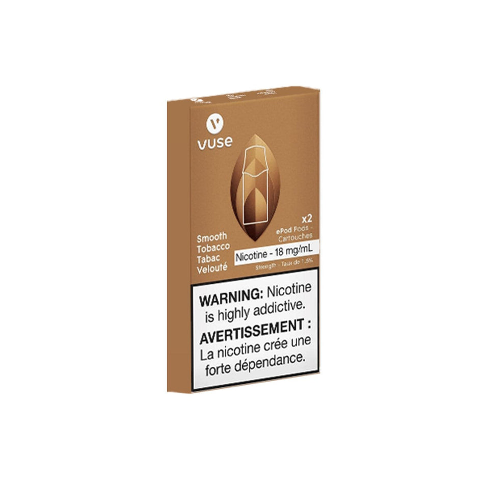 Vuse Smooth Tobacco Vape Pods Pre-Filled Pod Vuse
