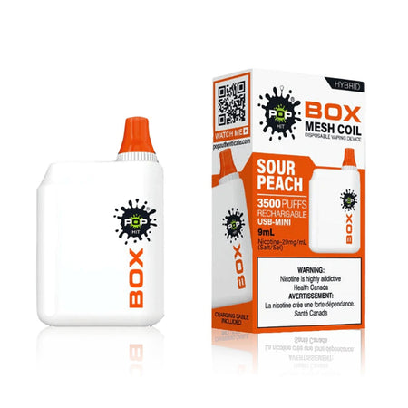 Pop Hybrid Box Sour Peach Disposable Vape Pen Disposable Pop Hybrid Box