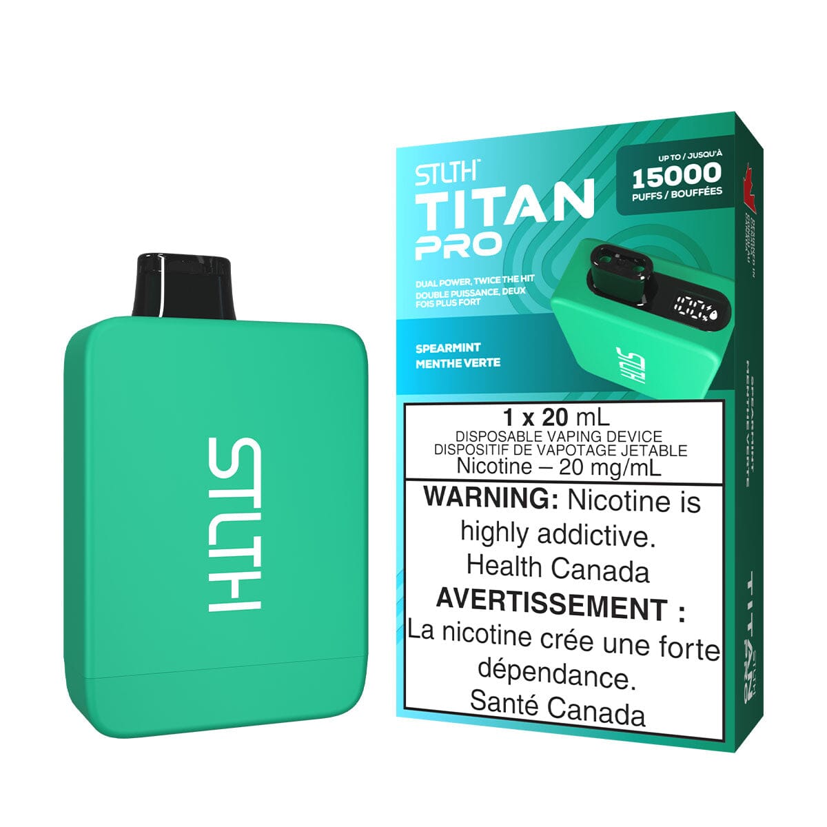 STLTH Titan Pro Spearmint Disposable Vape Disposable STLTH