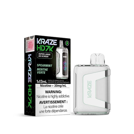 Kraze HD 7000 Spearmint Disposable Vape Pen Disposable Kraze