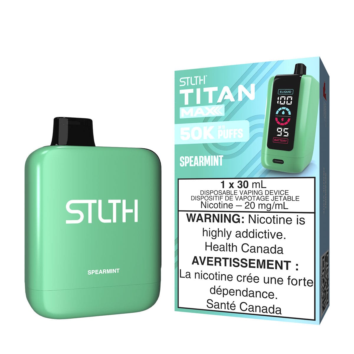 STLTH Titan Max Spearmint Disposable Vape Disposable STLTH