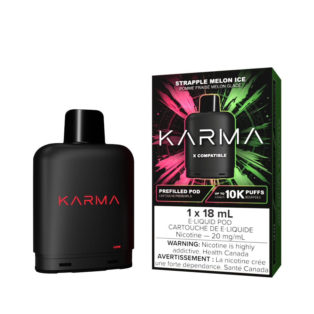 Level X Karma Strapple Melon Ice Disposable Vape Pod Disposable Level X
