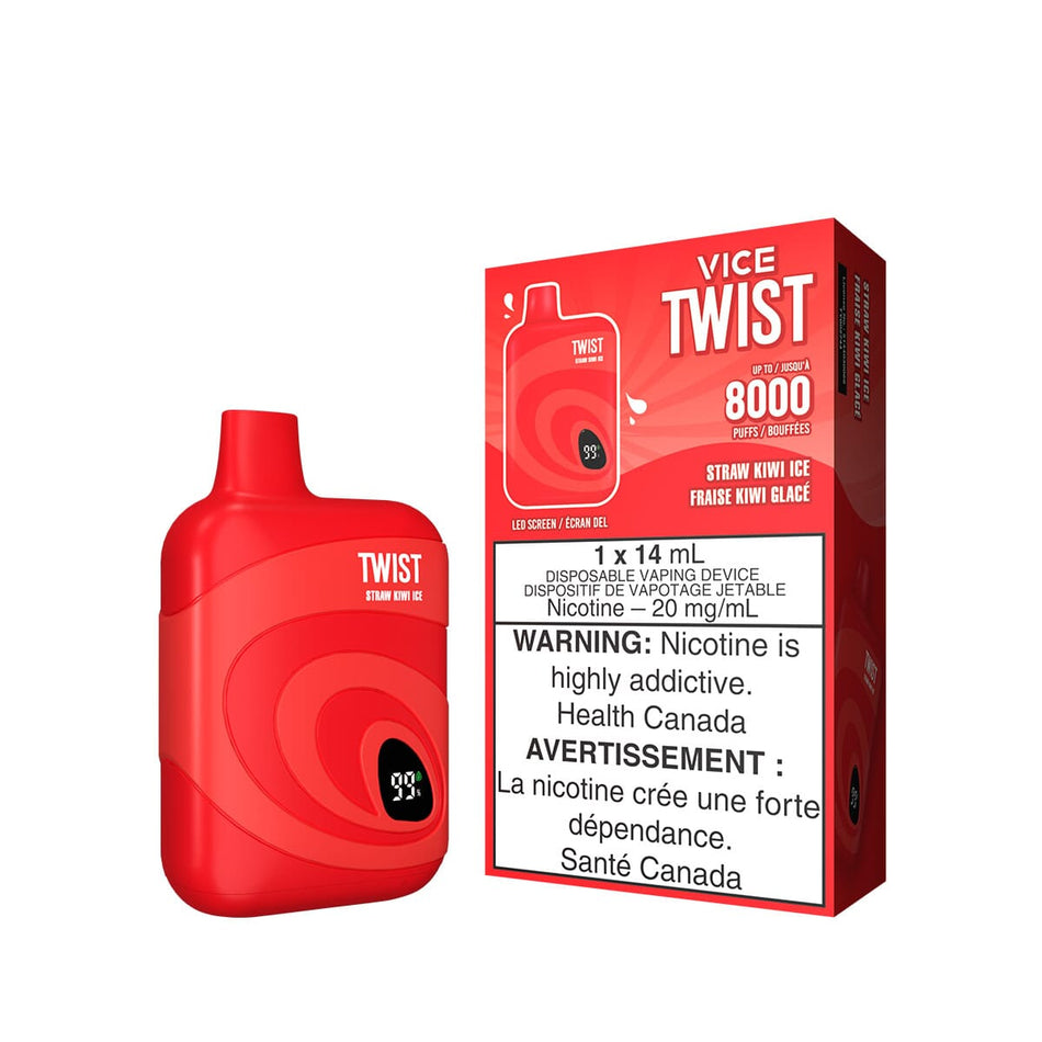 Vice Twist Straw Kiwi Ice Disposable Vape Pen Disposable Vice