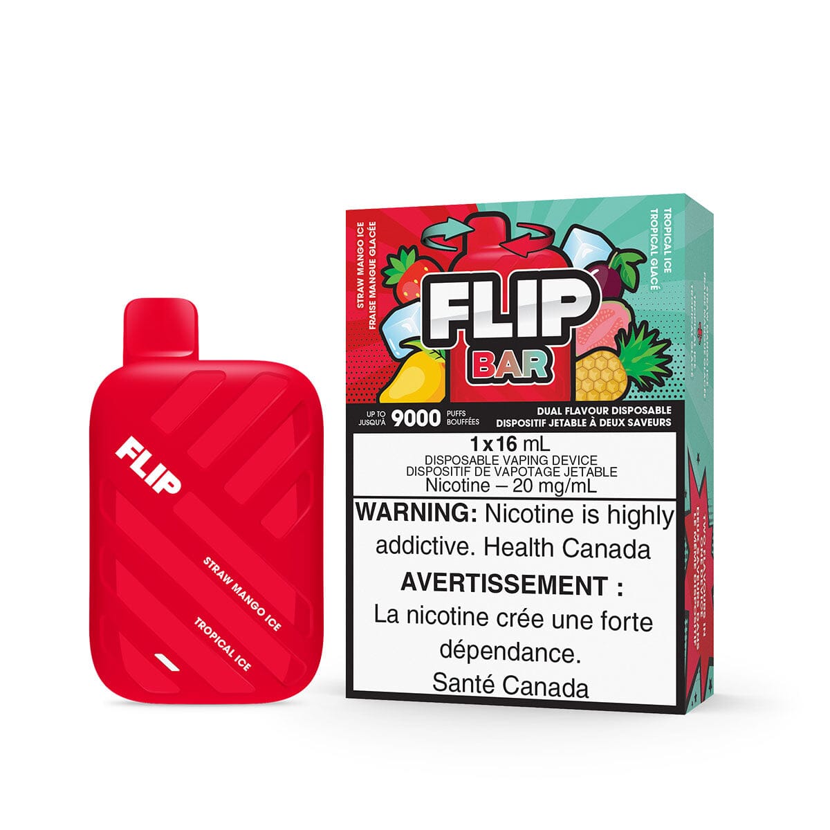 Flip Bar 9000 Straw Mango Ice And Tropical Ice | VapeMeet Flip Bar 9000 Straw Mango Ice And Tropical Ice | VapeMeet