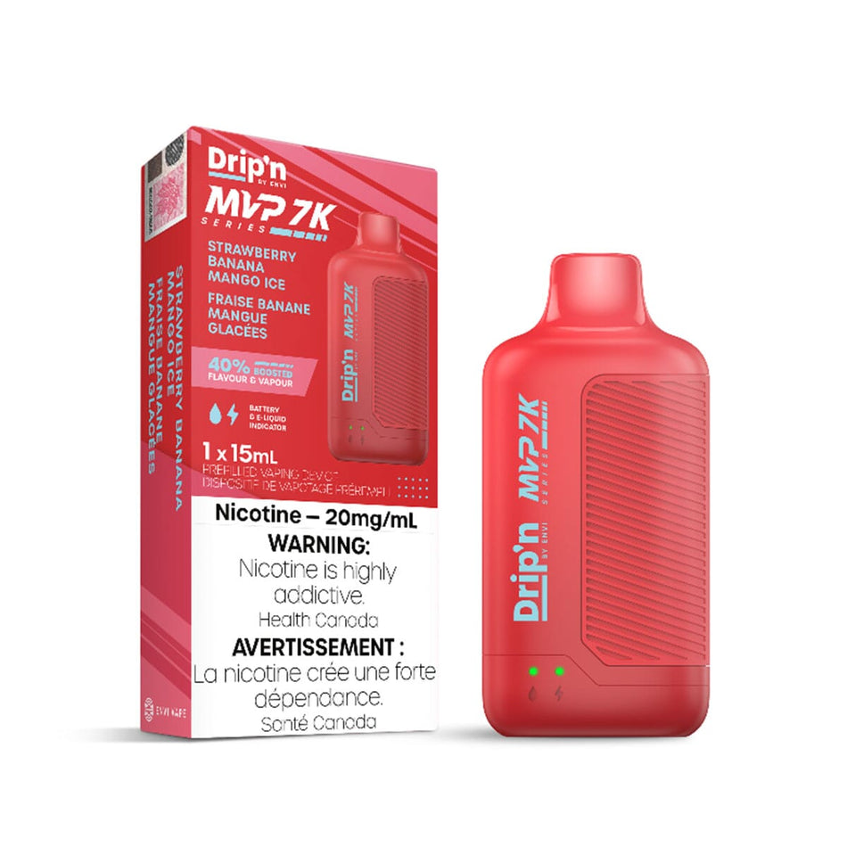Drip'n by Envi MVP Series Strawberry Banana Mango Iced Disposable Vape Disposable Drip'n