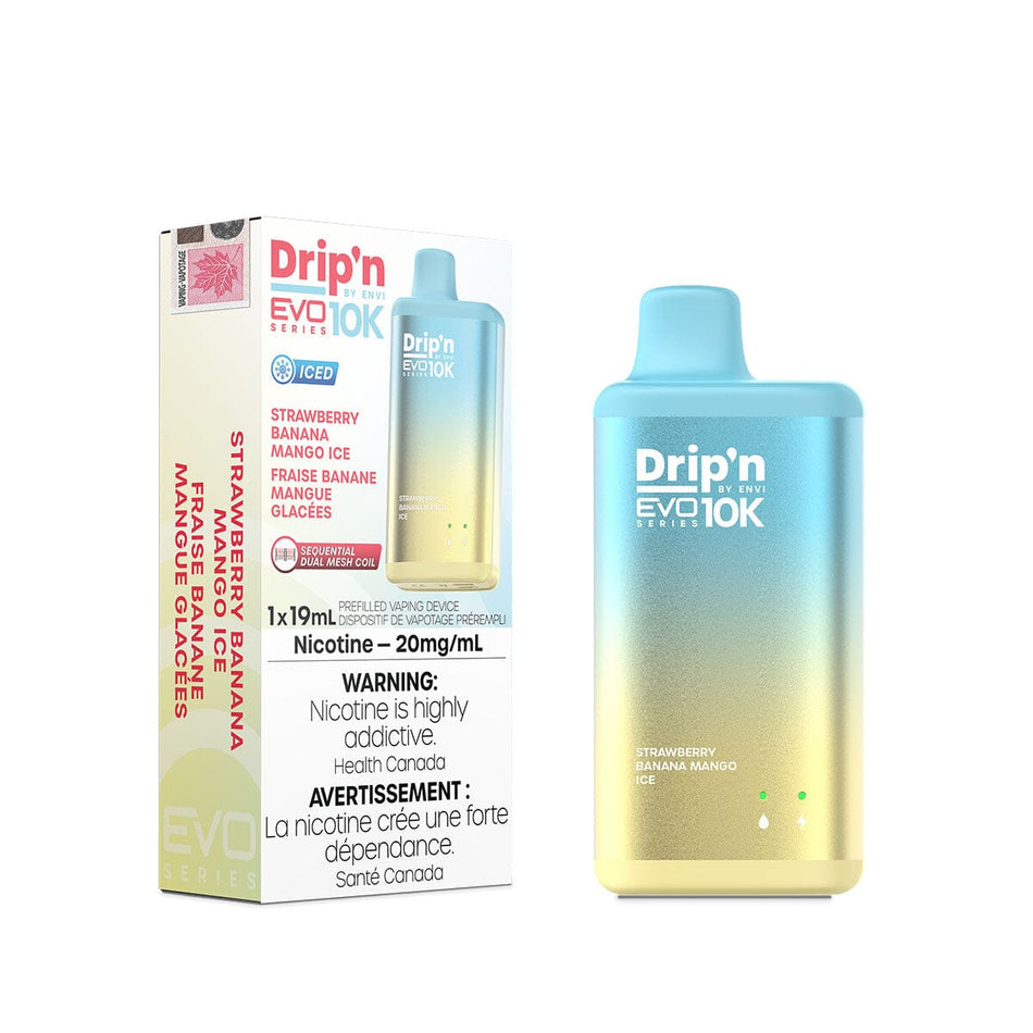 Drip'n EVO 10K Strawberry Banana Mango Ice Disposable Vape Pen Disposable Drip'n