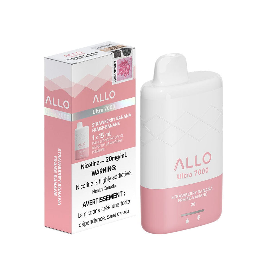 Allo Ultra 7000 Strawberry Banana Disposable Vape Pen Disposable Allo Ultra