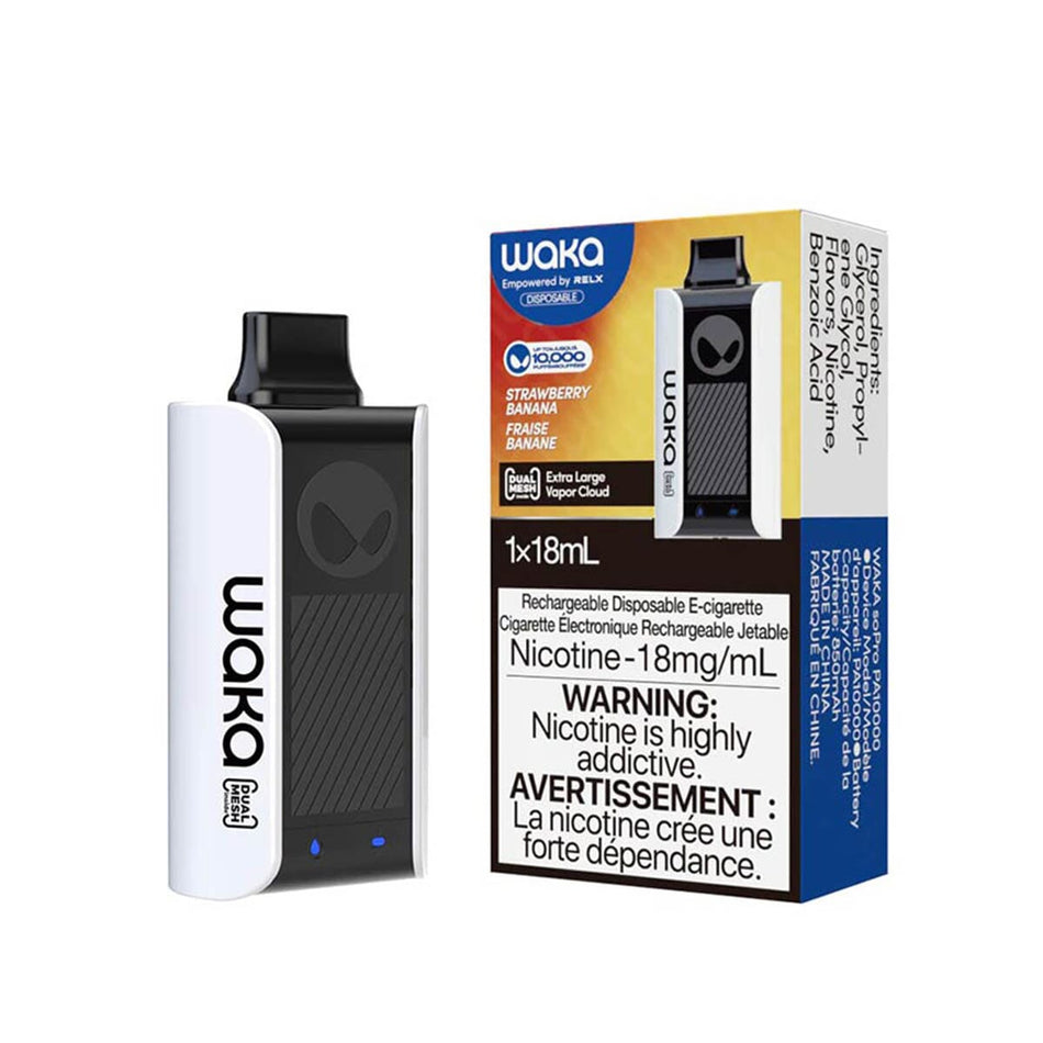 WAKA SoPro PA10000 Strawberry Banana Disposable Vape Pen Disposable WAKA SoPro PA10000