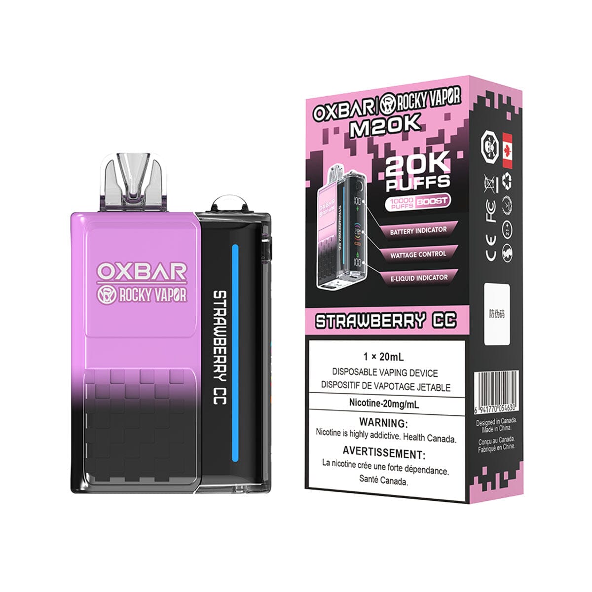 Oxbar M20K Strawberry CC Disposable Vape Disposable Oxbar