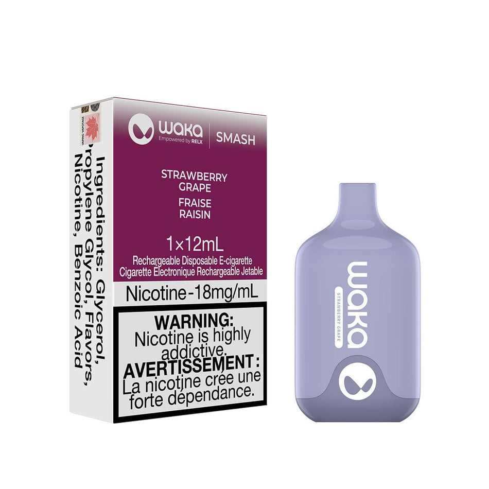 Waka Smash Strawberry Grape Disposable Vape Disposable Waka